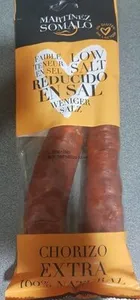 Chorizo extra Martínez Solano reducido en sal