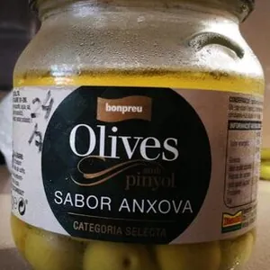 Olivas con piñon sabor anchoa