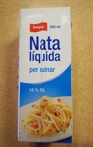 Nata líquida per cuinar