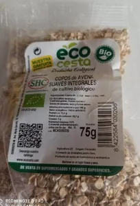 Copos de avena suaves integrales de cultivo ecologico