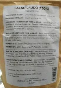 Cacao crudo