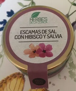 Escamas de sal con hibisco y salvia