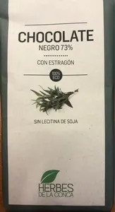 Chocolate negro 73% con Estragon