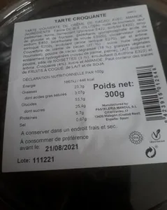 Tarte croquante