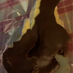 Palmera de chocolate y natilla