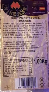 CHORIZO EXTRA VELA ESPECIAL