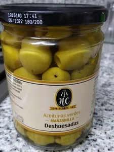 Aceitunas verdes manzanilla deshuesadas