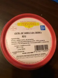Crema de sobrasada ibérica mini
