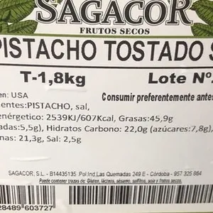 Pistacho tostado con sal