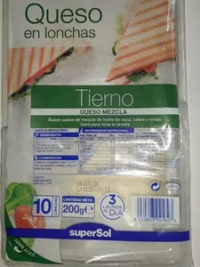Queso en lonchas supersol