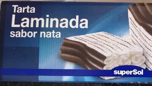 Tarta laminada sabor nata
