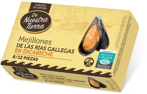 Mejillones de las rías en escabeche 8/12