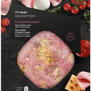 Cheese and ham pizza