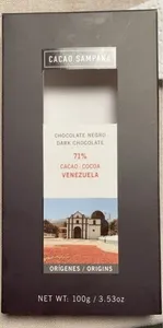 Chocolate negro 71% cacao Venezuela