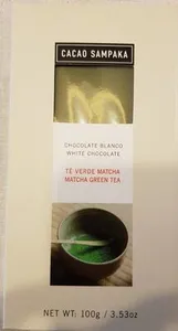 Chocolate blanco té verde matcha