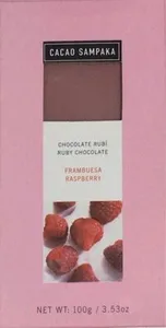 Chocolate rubí con frambuesa