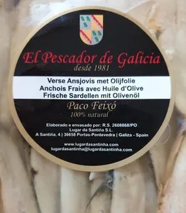 Anchois frais avec huile d'Olive