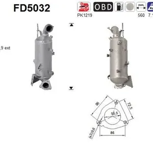 Partikelfilter (DPF) AS FD5032