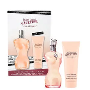 Jean paul gaultier Presentask Classique 100 ml Eau de toilette och kroppslotion Classique 75 ml - 100 ml