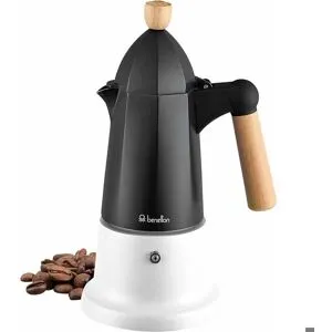 Jamon Cafétière Benetton Aluminium Bois de hêtre svart