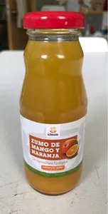 Zumo de mango y naranja