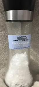 Escamas de sal natural