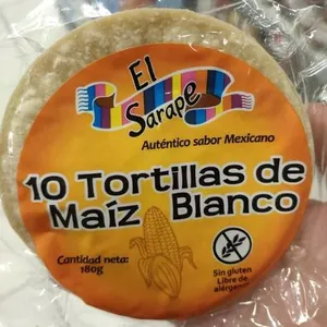 Tortillas de maíz blanco