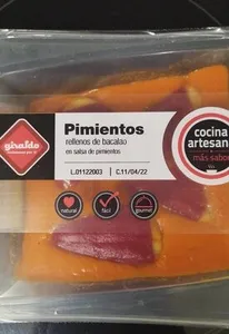 Pimientos rellenos de bacalao