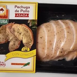 Pechuga de pollo asada con cítricos