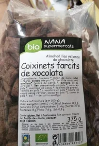 Almohadillas rellenas chocolate