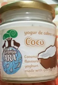 Yogur de cabra sabor coco