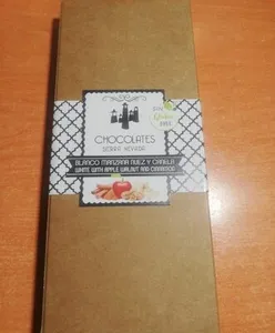 Chocolate blanco manzana nuez y canela sierra nevada