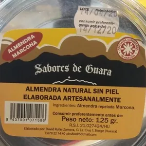 Almendra natural sin piel