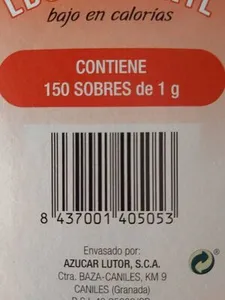 EDULCORANTE bajo en calorías