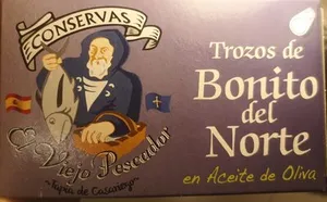 trozos de bonito del norte en aceite de oliva