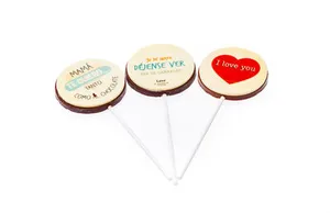 Piruletas de chocolate