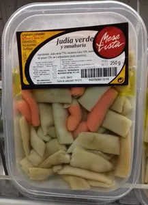 Judía verde y zanahoria