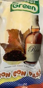 Helado Ron con pasas