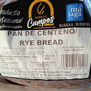 Pan de centeno rye bread