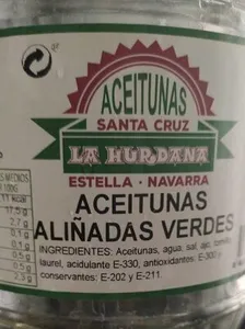 Aceitunas aliñadas verdes