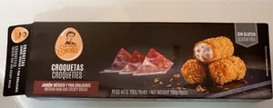 Croquetas de jamón ibérico y pan crujiente