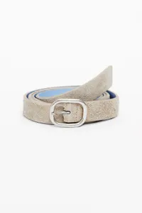 Suede-effect belt