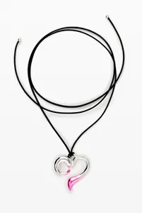 HEART PENDANT CORD ZALIO