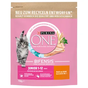 PURINA ONE Junior med kyckling - Ekonomipack: 3 x 750 g