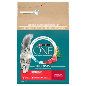 PURINA ONE SterilCat Nötkött - Ekonomipack: 2 x 2,8 kg