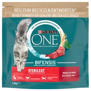 PURINA ONE SterilCat Nötkött - 1,4 kg