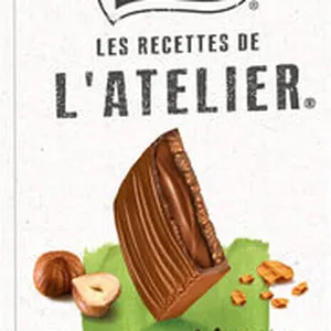 NESTLE L'ATELIER – Tablette Chocolat lait fondant noisette – 130g