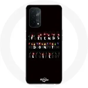CAPACHEAP Coque pour Oppo A74 5G Stranger Things Affiche Friends Don't Lie Joyeux noël