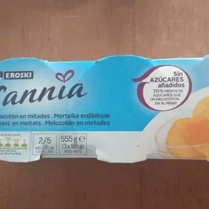 Melocoton en mitades