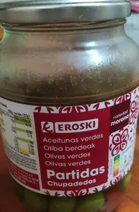 Aceitunas Partidas chupadedos